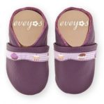 Krabbelschuhe lila Cupcake