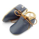 Krabbelschuhe blau gefüttert