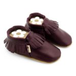 Krabbelschuhe MOCCASINS lila