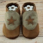 Krabbelschuhe Canvas beige