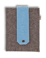 Mutterpasshülle aus Wollfilz hellblau