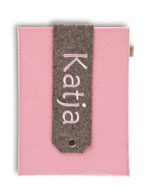 U-Hefthülle aus Filz rosa
