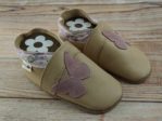 Krabbelschuhe Paisley rosa