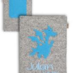 U-Hefthpülle Wollfilz Drache