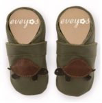 Krabbelschuhe Schildkröte auf Khaki
