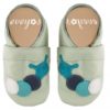Eveyos Krabbelschuhe, Lederpuschen, Sneaker, Babyschuhe, Lederstrumpf, Moccasins, Mokassin Krabbelschuhe mint mit Raupe