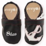 Krabbelschuhe Anker Maritim mit Name