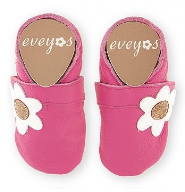 Krabbelschuhe Beere mit Blume
