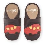 Krabbelschuhe braun Auto käfer