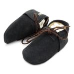 Krabbelschuhe wildleder blau