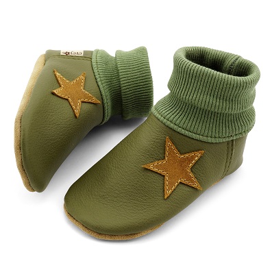 Krabbelschuhe Khaki