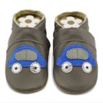 Krabbelschuhe grau Auto