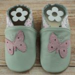 Krabbelschuhe Rosa Paisley