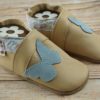 Eveyos Krabbelschuhe, Lederpuschen, Sneaker, Babyschuhe, Lederstrumpf, Moccasins, Mokassin Krabbelschuhe Schmetterling