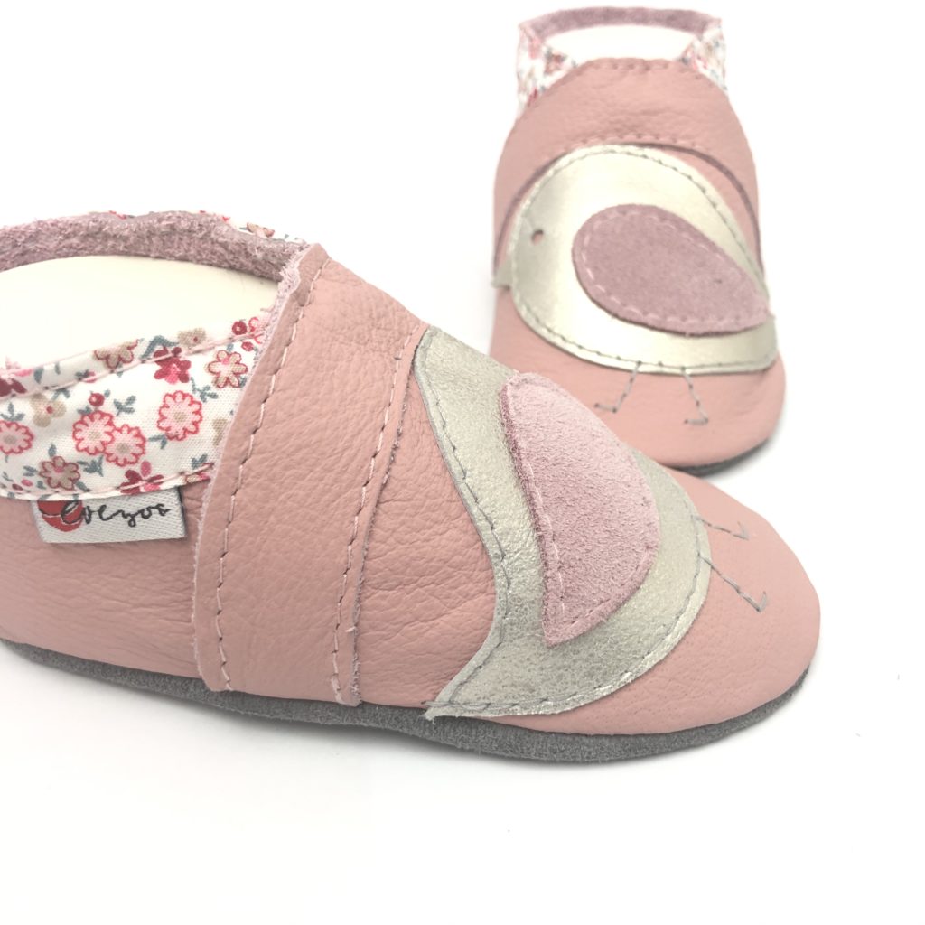 Krabbelschuhe Vögelchen