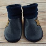 Krabbelschuhe Booties blau