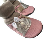 Krabbelschuhe schnecke mädchen mit bündchen