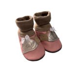 Krabbelschuhe schnecke Schleife glitzer mädchen