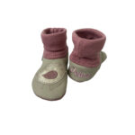 Krabbelschuhe Mädchen Glitzer Vogel